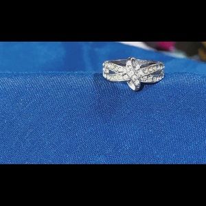 Sterling Silver Diamond Ring